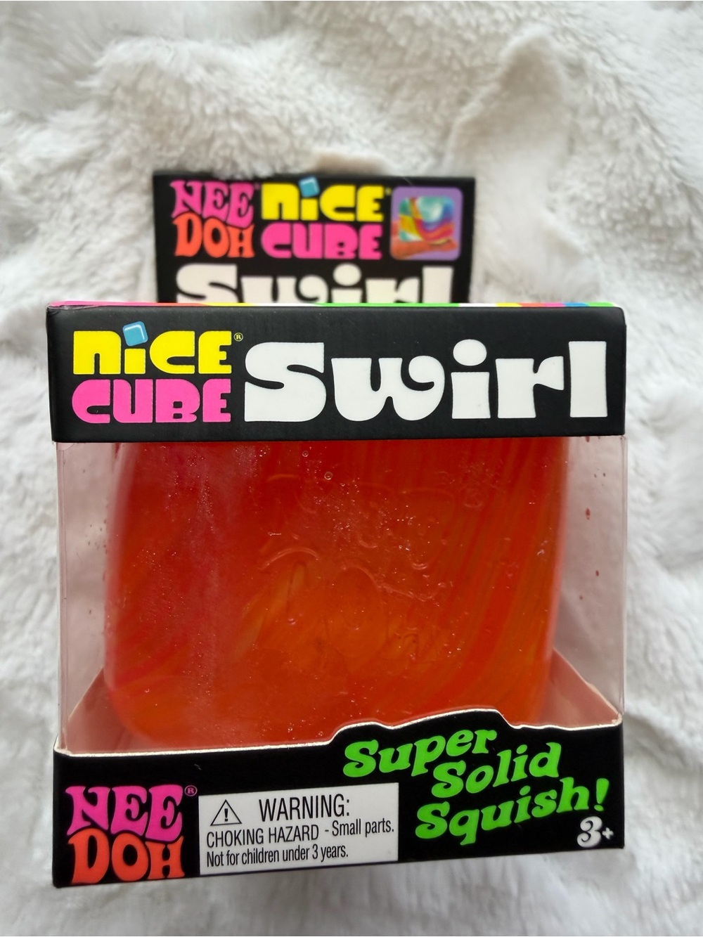 🧡❤️💛✨ **NIB – RARE NEEDOH NICE CUBE SWIRL ORANGE, RED & YELLOW!** ✨💛❤️🧡